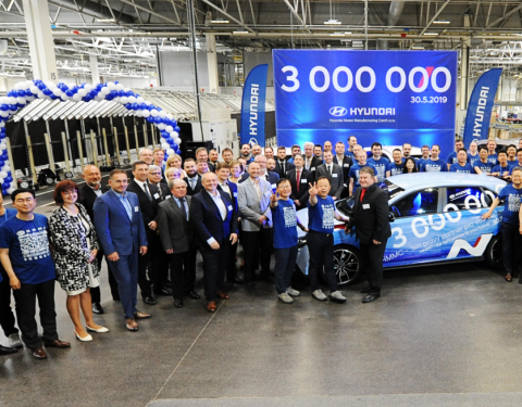 Hyundai Motor Manufacturing Czech slaví tři miliony vyrobených aut