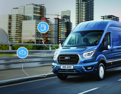 Ford nyní ve standardní výbavě užitkových vozů nabízí palubní modem připojený k internetu