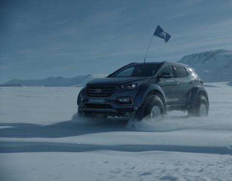 Hyundai na Antarktidě ve stopách Sira Shackletona
