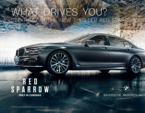 Rudá volavka/Red Sparrow: BMW řady 7 zazáří v novém filmu