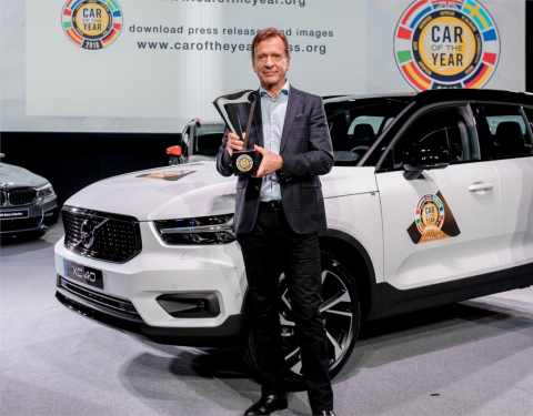 Nové Volvo XC40 bylo jmenováno Evropským autem roku 2018