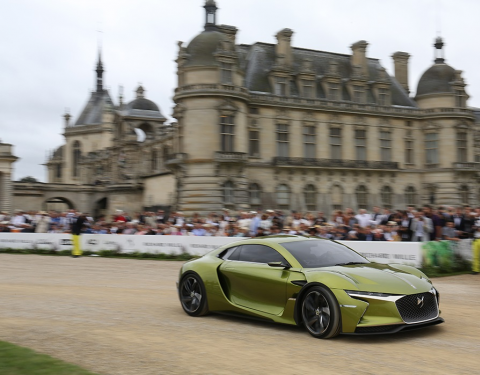 Luxusní vůz DS E-Tense byl zvolen nejkrásnějším vozem soutěže Chantilly Arts & Élégance Richard Mille