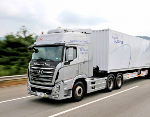 Hyundai úspěšně demonstroval jízdu autonomního nákladního vozidla