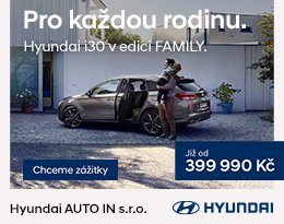 Hyundai i30 v edici FAMILY již od 399 990 Kč