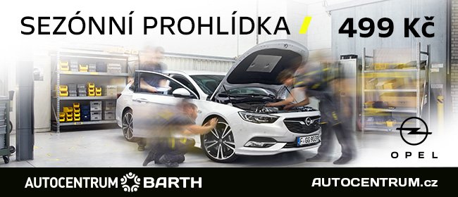 Připravte svůj vůz Opel na novou sezónu v našem servisu za 499 kč.